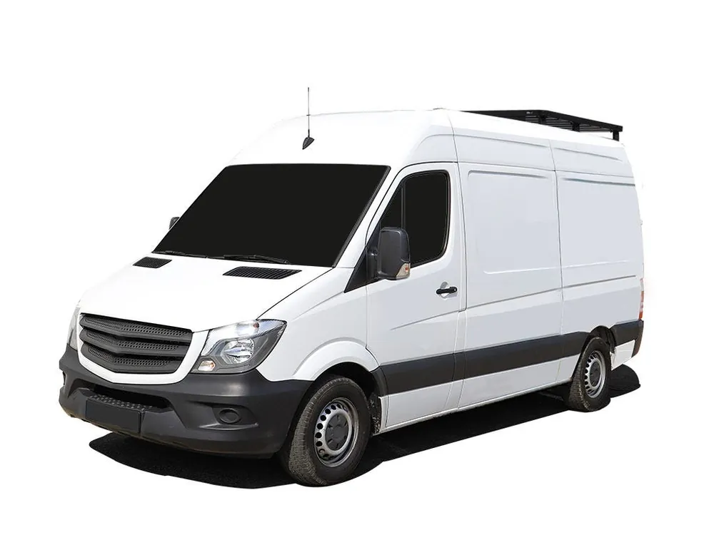 Authentic Mercedes-Benz Sprinter 128/144"/170" / L1/L2/L3 / SWB/MWB/LWB Wheelbase w/o OEM Tracks (2006-Current) Slimline II 1/4 Roof Rack Kit / Tall"