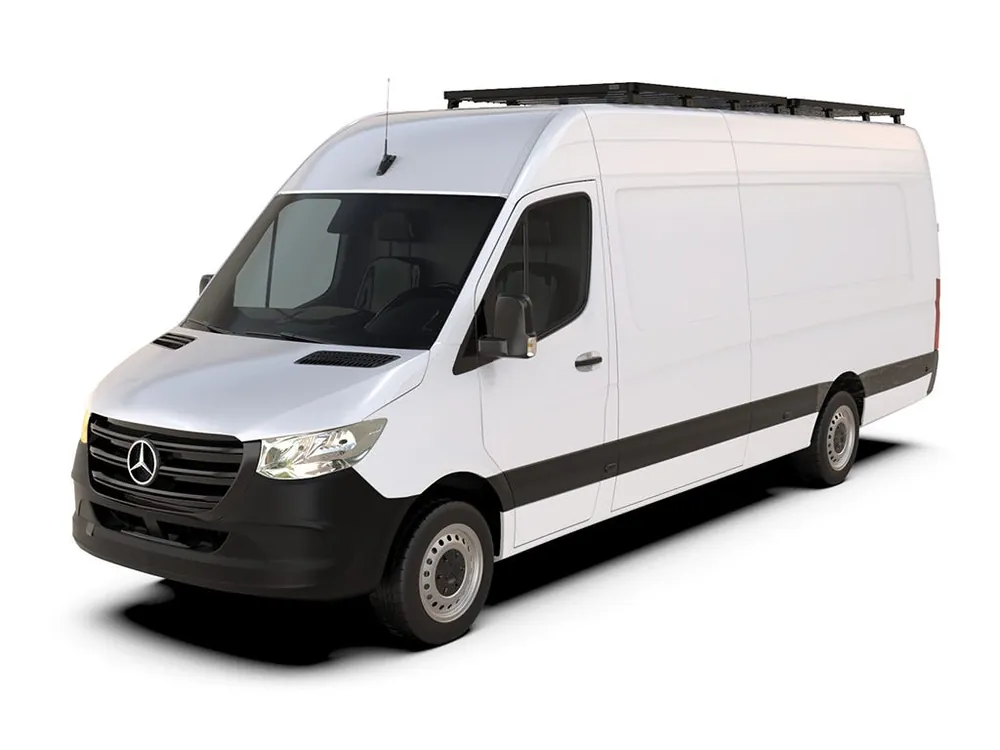 Bargain Mercedes-Benz Sprinter 170/L3/LWB Wheelbase w/o OEM Tracks (2006-Current) Slimline II Roof Rack Kit / Tall"
