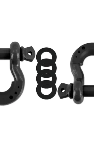 Borne Off-Road 3/4 Steel D-Ring Shackle Set 2 Pieces - Gun Metal Super Sale