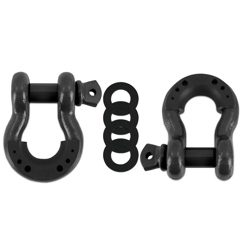 Borne Off-Road 3/4 Steel D-Ring Shackle Set 2 Pieces - Gun Metal Super Sale
