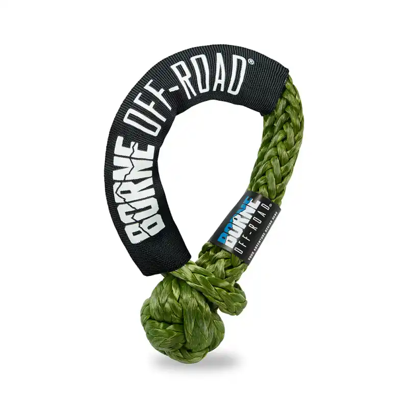 Borne Off-Road 1/2in X 20in Soft Shackle Army Green Big Sale