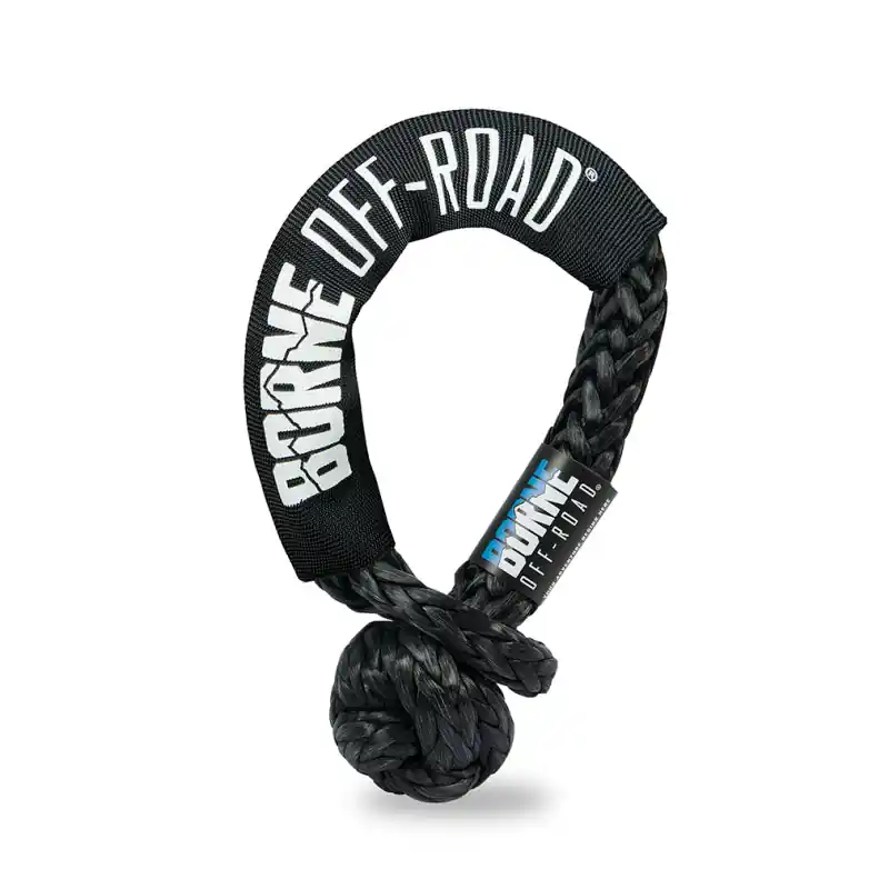 Borne Off-Road 1/2in X 20in Soft Shackle Black Today Only