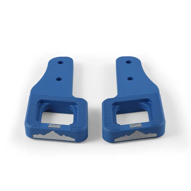 Authentic Borne Off-Road 2017+ Ford Raptor / 2009+ Ford F150 Borne Off-Road Billet Tow Hooks - Blue