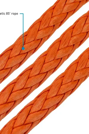 Special Offer Borne Off-Road Winch Hook - 3/8in Rope - Hand Strap - Orange