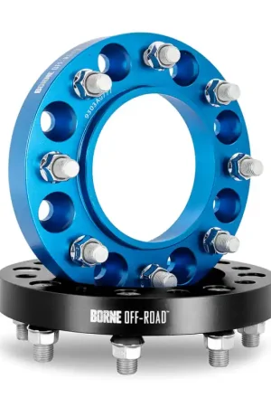 Worldwide Shipping Borne Off-Road Wheel Spacers 8X165.1 121.3 32 M14 Blk