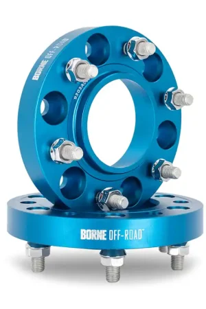 Reduced Price Borne Off-Road Wheel Spacers 5x150 110.1 25 M14 Blue
