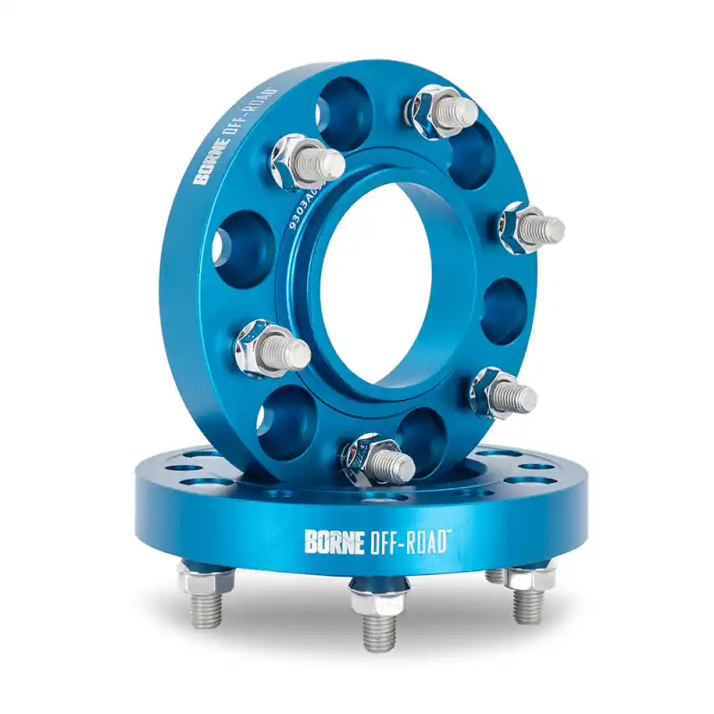 Reduced Price Borne Off-Road Wheel Spacers 5x150 110.1 25 M14 Blue