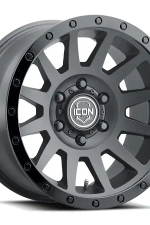 ICON Compression 18x9 6x135 6mm Offset 5.25in BS 87.1mm Double Black Wheel Save Now
