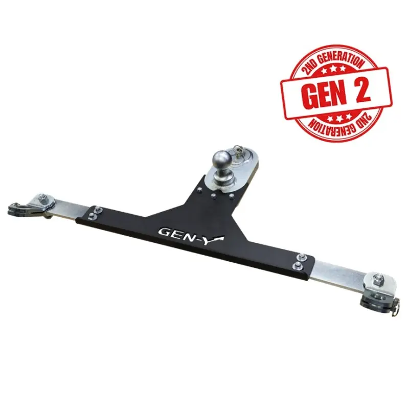 Direct From Factory Gen-Y 2017+ Ford GoosePuck II 5in Offset Ball Puck Mount & 25K Towing w/Safety Chain Anchors