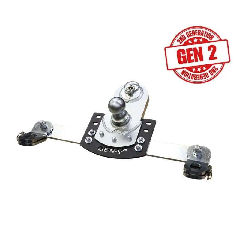 Certified Gen-Y 20-24 GM Short/Long Bed GoosePuck II 5in Offset Ball Puck Mount 25K TW w/Safety Chain Anchors