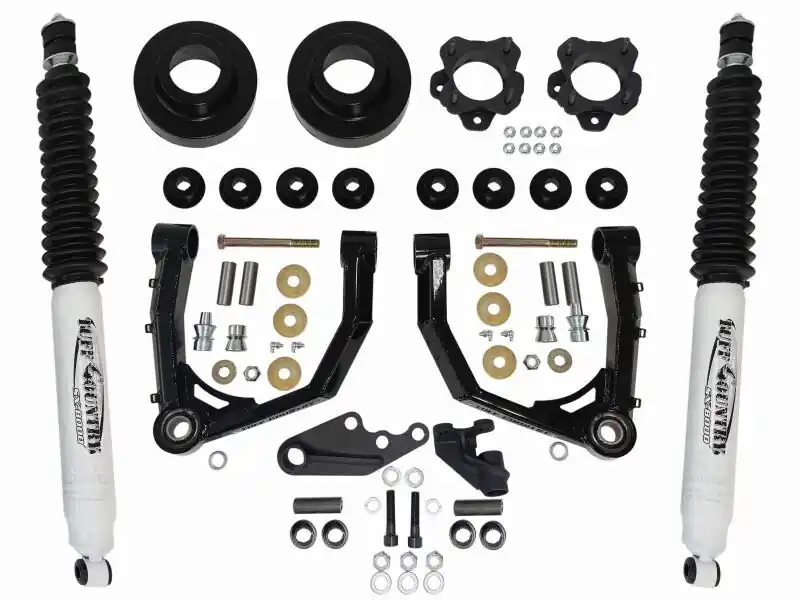Tuff Country 2022+ Toyota Tundra 3in Lift w/ Boxed Uniball Control Arms w/ Front Diff Drop & Shocks Discount