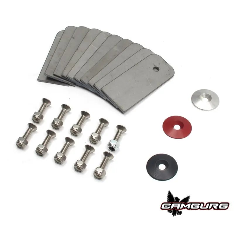 Must Have Camburg Black Fender Washer 10 Pack (aluminum washer bolt body clip 1/8in. tab)