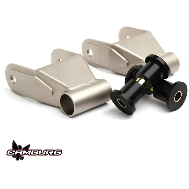 Authentic Camburg 83-12 Ford Ranger/82-03 F-150 2WD/99-18 Silverado 1500 TIG 4130 Shackles (1.5in. extended)