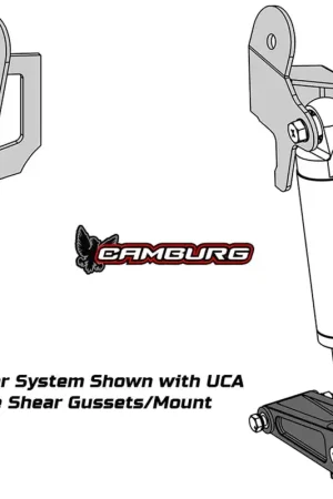 Camburg 05-23 Toyota Tacoma 2.5 Front Slapper Bump Stop Mount Kit w/ UCA Gussets Only Budget