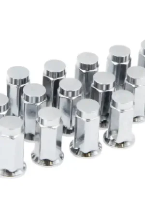 Limited Edition Raceline Hex/Flat Lug Nuts - 10mm x 1.25/14mm - 16 Pack - Chrome