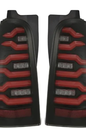 AlphaRex 03-09 Toyota 4Runner LUXX-Series LED Tail Lights- Black/Red Certified