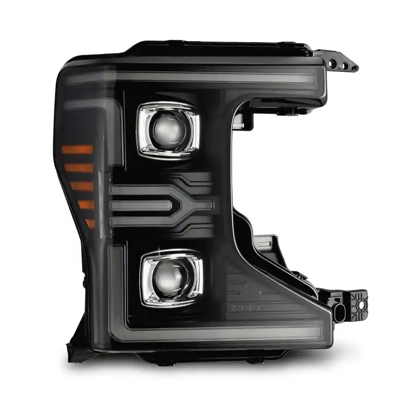 Mega Sale AlphaRex 20-22 Ford F-250/350/450/550 SD LUXX-Series LED Proj Headlights Bk w/Acv Light SS & SBDRL