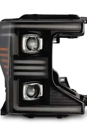 AlphaRex 20-22 Ford F150 Pro-Series Projector Headlights Black w/ Activation Light / Seq. Sig. / DRL Seasonal Sale