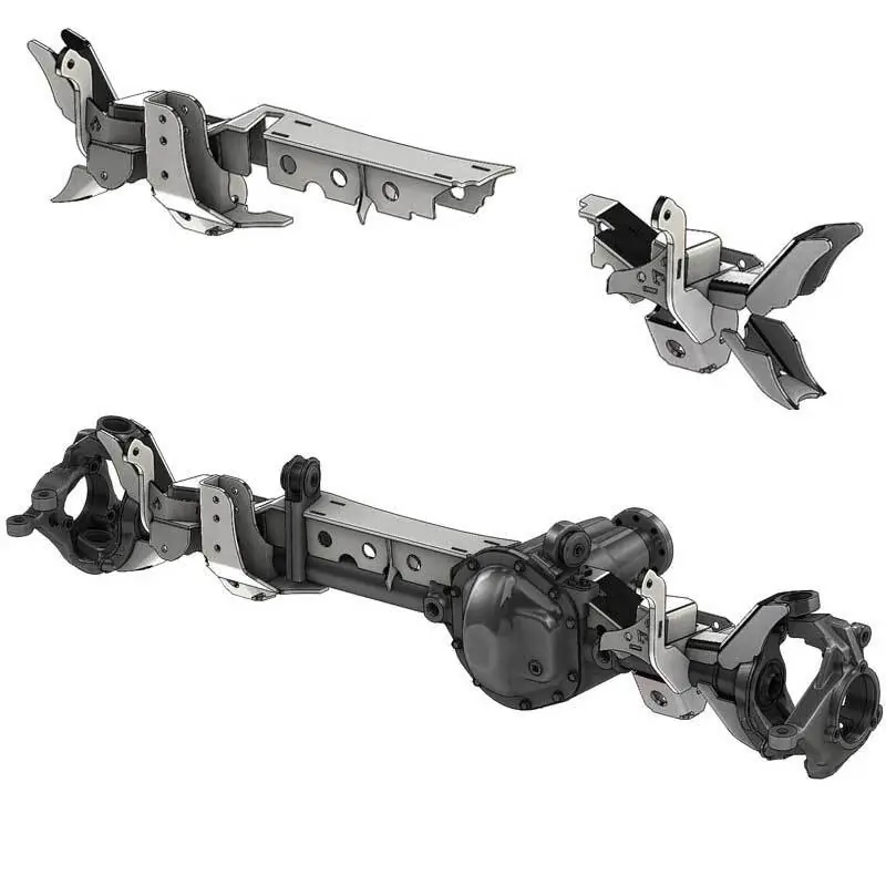 Weekend Sale Artec Industries 93-06 Jeep Wrangler TJ Front Axle Swap Kit: Dana 30 Lca Brkts With Cam Slot