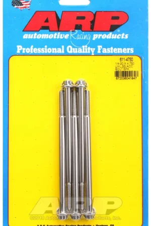 ARP 1/4-20 x 4.750 12pt Stainless Steel Bolts (Set of 5) Flash Sale