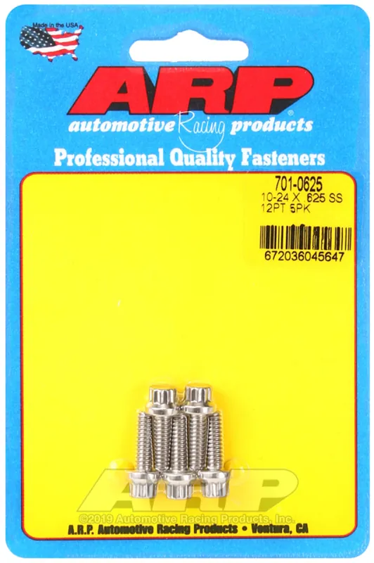 While Supplies Last ARP 10-24 x .625 12pt SS bolts