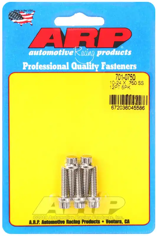 ARP 10-24 x .750 12pt SS Bolts (Pack of 5) Modern