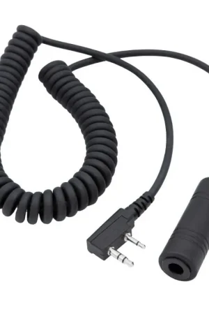 Best Seller Rugged Radios OFFROAD Headset / Helmet Coil Cord Cable for Rugged Radios and Kenwood Radios