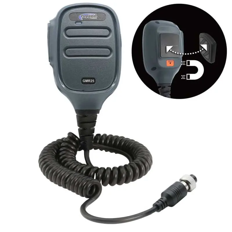 Buy Today Rugged Radios Hand Mic for GMR25 Mobile Radio with Scosche MagicMount