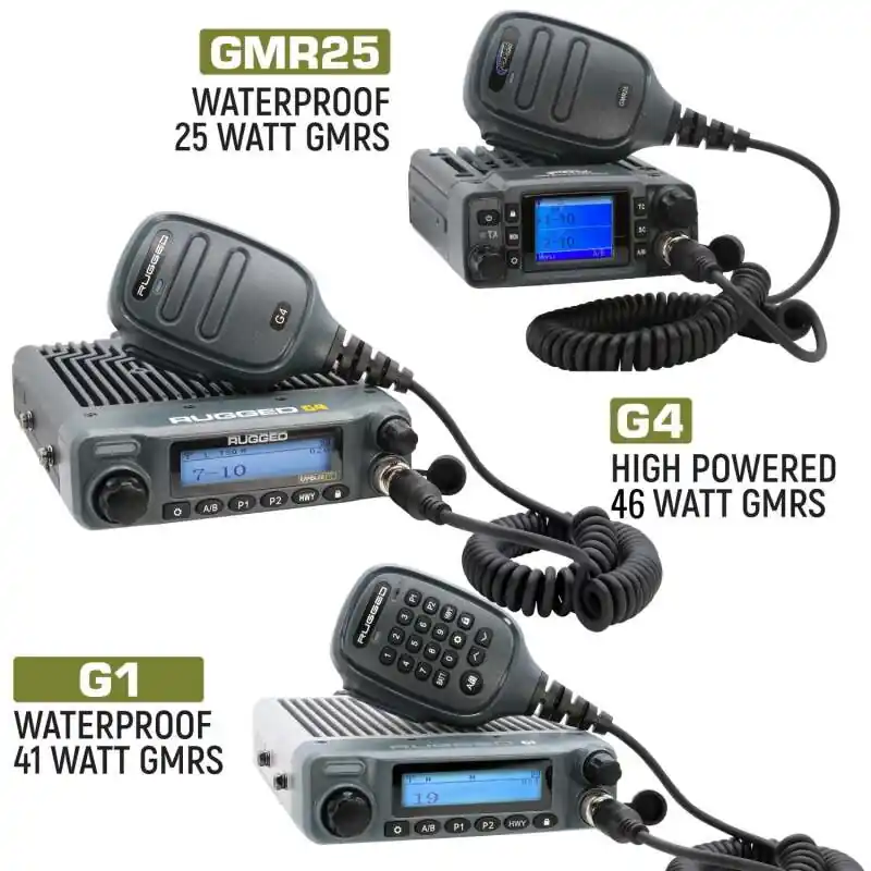 Rugged Radios Jeep Wrangler JL/JLU/Gladiator JT 2-Way GMRS Radio Kit 41 Watt - G1 Waterproof Hot Deal