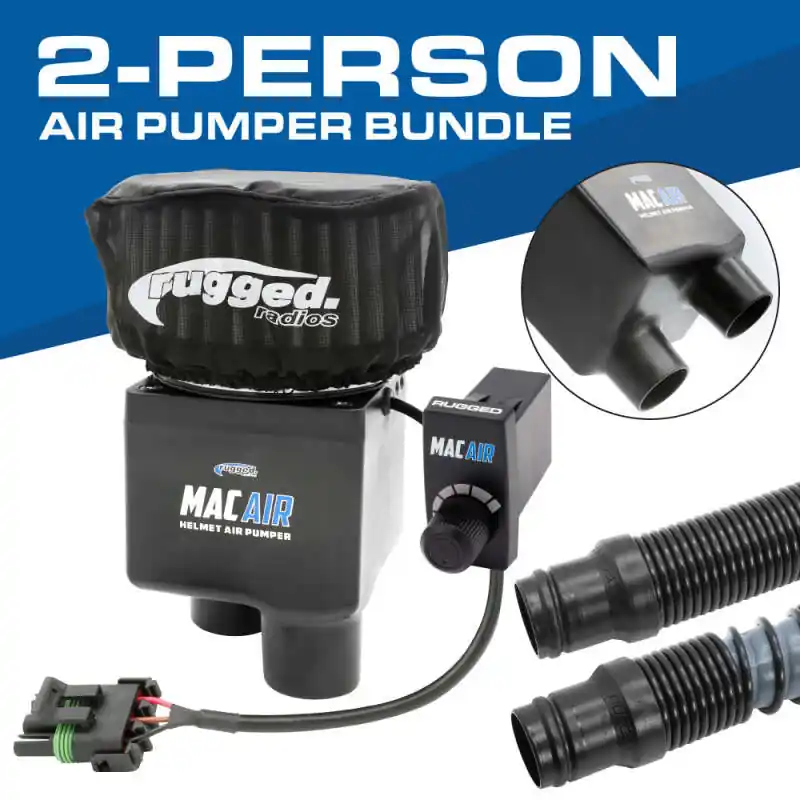 Rugged Radios MAC Air 2-Person Helmet Air Pumper (Bundle) Top Pick