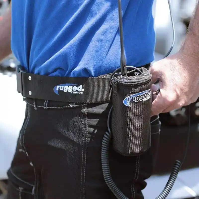 Rugged Radios Comm Belt/Bag Combo for Moto & Circle Track Racing Extra Large - Fits Waists Up to 60 While Supplies Last