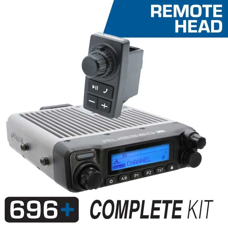 Rugged Radios 696 PLUS Complete Master Comm Kit w/ Intercom - 2-Way Radio M1 VHF Business Band New Release