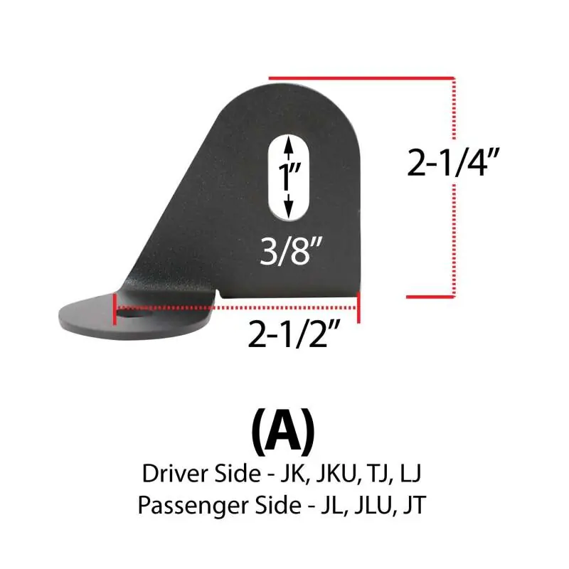 Shop Now Rugged Radios Antenna Mount for Jeep Wrangler TJ LJ JK JL and Gladiator JT Jeep B Mount
