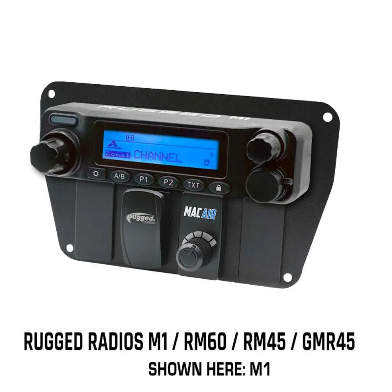 New Release Rugged Radios Multi Mount Insert/Standalone Mount for M1 - GMR45 - RM60 - RM45 w/ Rocker Switches