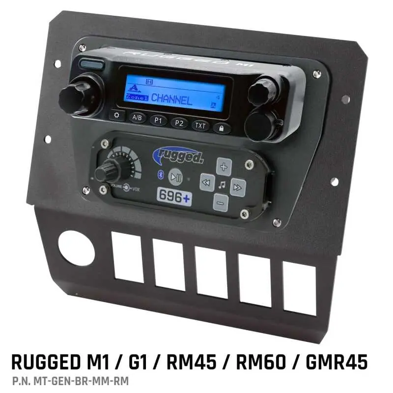 Rugged Radios Polaris General Multi Mount Kit for Radio and Intercom Rugged M1/G1/RM45/RM60/GMR45 Must Have