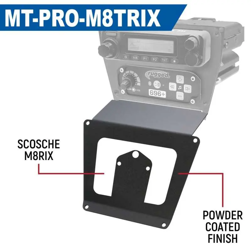 Rugged Radios Polaris RZR PRO XP/Turbo R/PRO R Dash Mount Radio and Intercom - Rockford Fosgate Best Seller