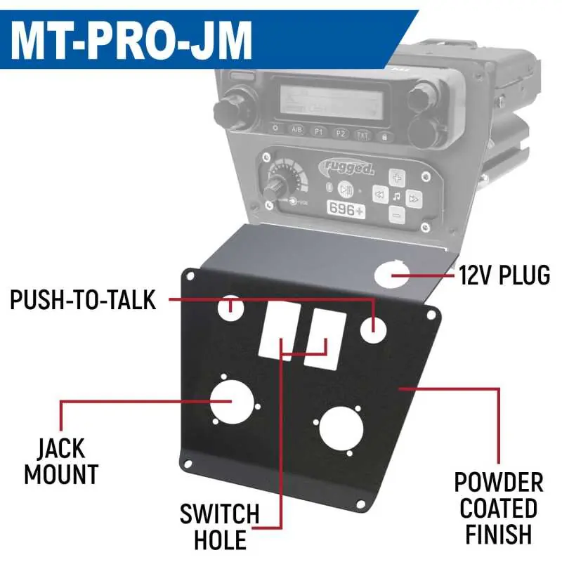 Mega Sale Rugged Radios Polaris RZR PRO XP/Turbo R/PRO R Dash Mount Radio and Intercom - SPOD Touchscreen