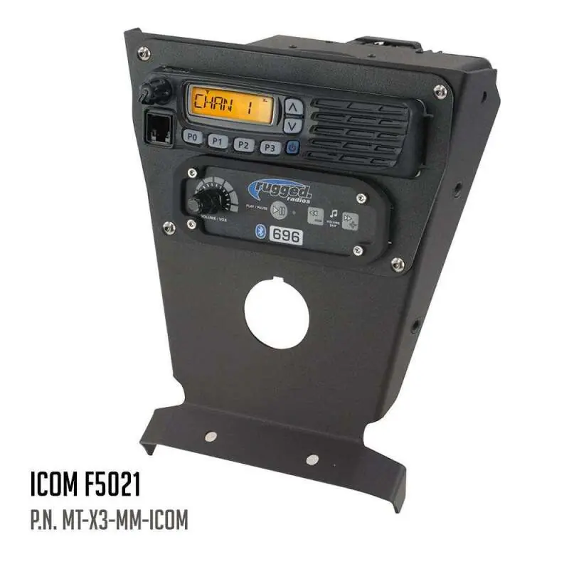 Rugged Radios Can-Am X3 Multi Mount Kit for Rugged UTV Intercoms and Radios Kenwood TK7360 High Quality