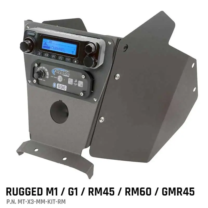 Rugged Radios Can-Am X3 Mounting Kit with Multi Mount and Side Panels Rugged M1/G1/RM45/RM60/GMR45 Buy Online
