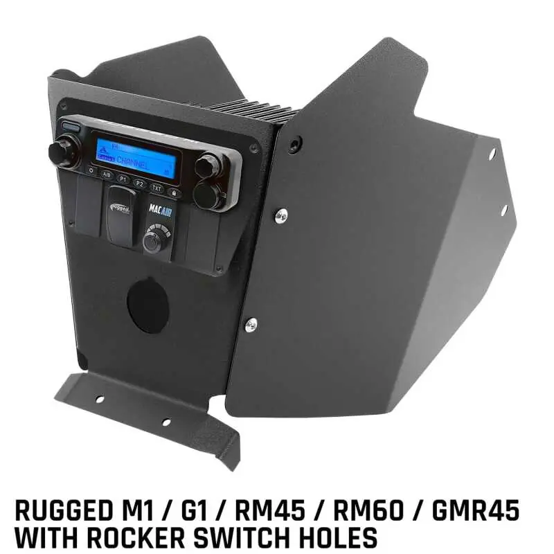 Rugged Radios Can-Am X3 Mount Kit w/Multi Mount Side Panels - M1/G1/RM45/RM60/GMR45 w/Switch Holes Shop Now