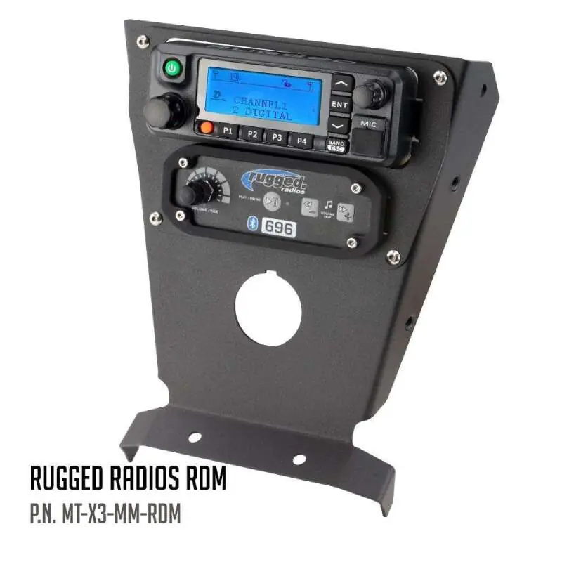 Shop Now Rugged Radios Can-Am X3 Multi Mount Kit for Rugged UTV Intercoms and Radios Rugged RDM