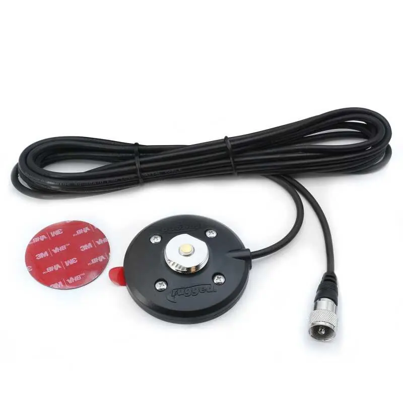 Limited Offer Rugged Radios NMO - Adhesive Antenna Mount with 15 Coax Cable
