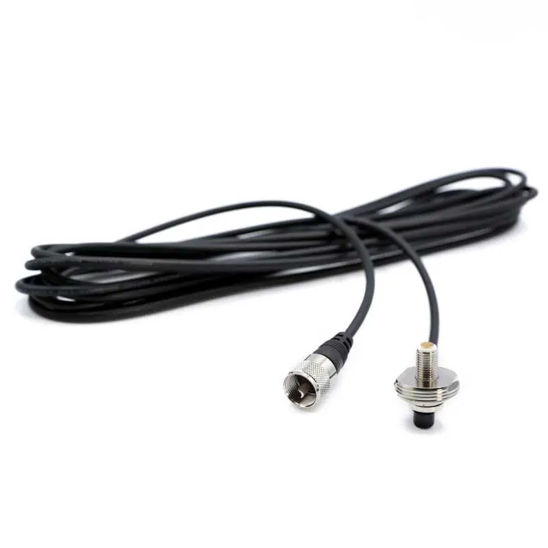 Instant Buy Rugged Radios 17 Ft Antenna Coax Cable with 3/8 NMO (TM) Thick Mount