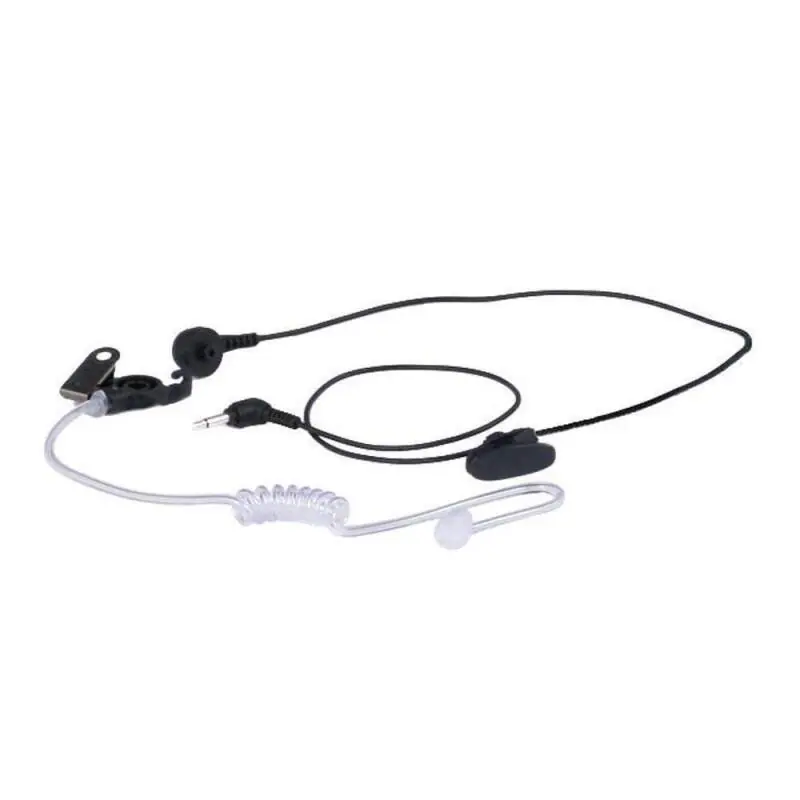 Rugged Radios PATROL Moto Kit - Ear Piece and Hand Mic With R1 (Safety Yellow) - Business Band Radio Low Price