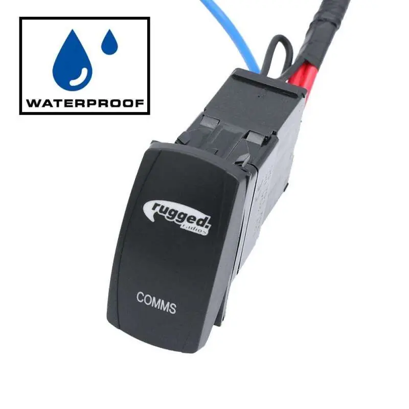 Premium Rugged Radios Rocker Power Switch for Waterproof Mobile Radios and Rugged Intercoms