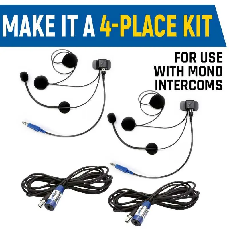Rugged Radios Rear Seat Expansion Kit w/ Helmet Kits or Headsets/AlphaBass Headset - Behind the Head Sale