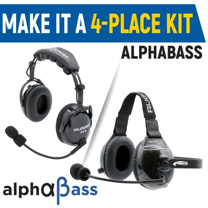 Get Yours Rugged Radios Rear Seat Expansion Kit w/ Helmet Kits or Headsets /Ultimate Headset - Over the Head