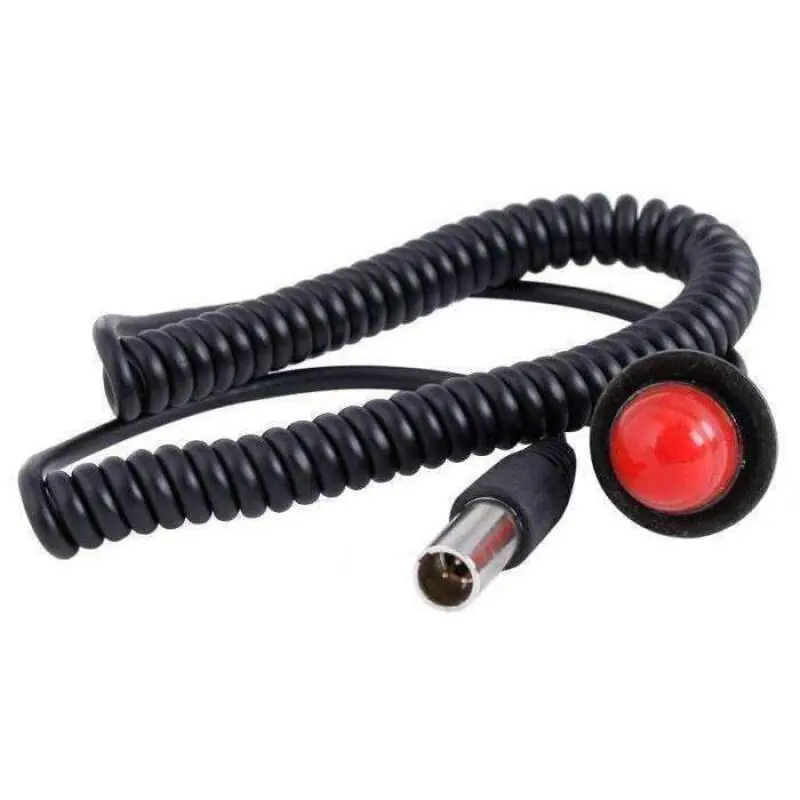 Limited Offer Rugged Radios Hole Mount Steering Wheel Push to Talk (PTT) with Coil Cord for Car Harnesses