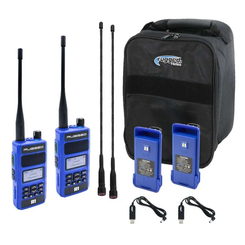 Top Pick Rugged Radios R1 READY PACK - Rugged R1 - Business Band Two Way Handheld Radios - Digital and Analog