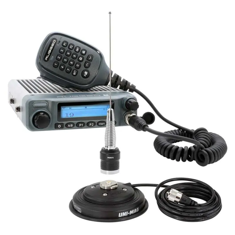 Rugged Radios Radio Kit - G1 ADVENTURE SERIES Waterproof GMRS Mobile Radio with Antenna Limited Offer